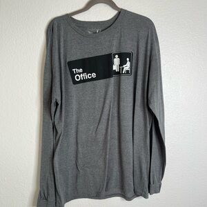 The Office Grey Graphic Long Sleeve Men's Size 2X
